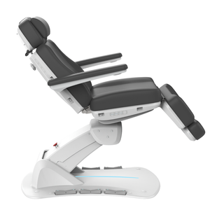 Aspromus Upgrade Plus Medical Spa Chair shown with Anthracite upholstery showing the profile view.