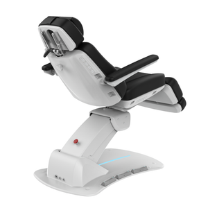 Aspromus Upgrade Plus Medical Spa Chair shown with Coal upholstery showing the back view.