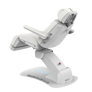 Aspromus Upgrade Plus Medical Spa Chair shown with Snow upholstery showing the back view.