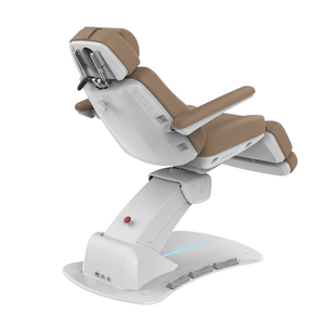 Aspromus Upgrade Plus Medical Spa Chair shown with Toffee upholstery showing the back view.