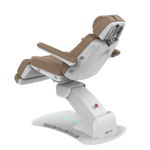 Aspromus Upgrade Plus Medical Spa Chair shown with Toffee upholstery showing the back view.