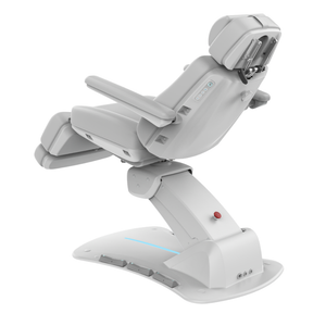 Aspromus Upgrade Plus Medical Spa Chair shown with Porcelain upholstery showing the back view.