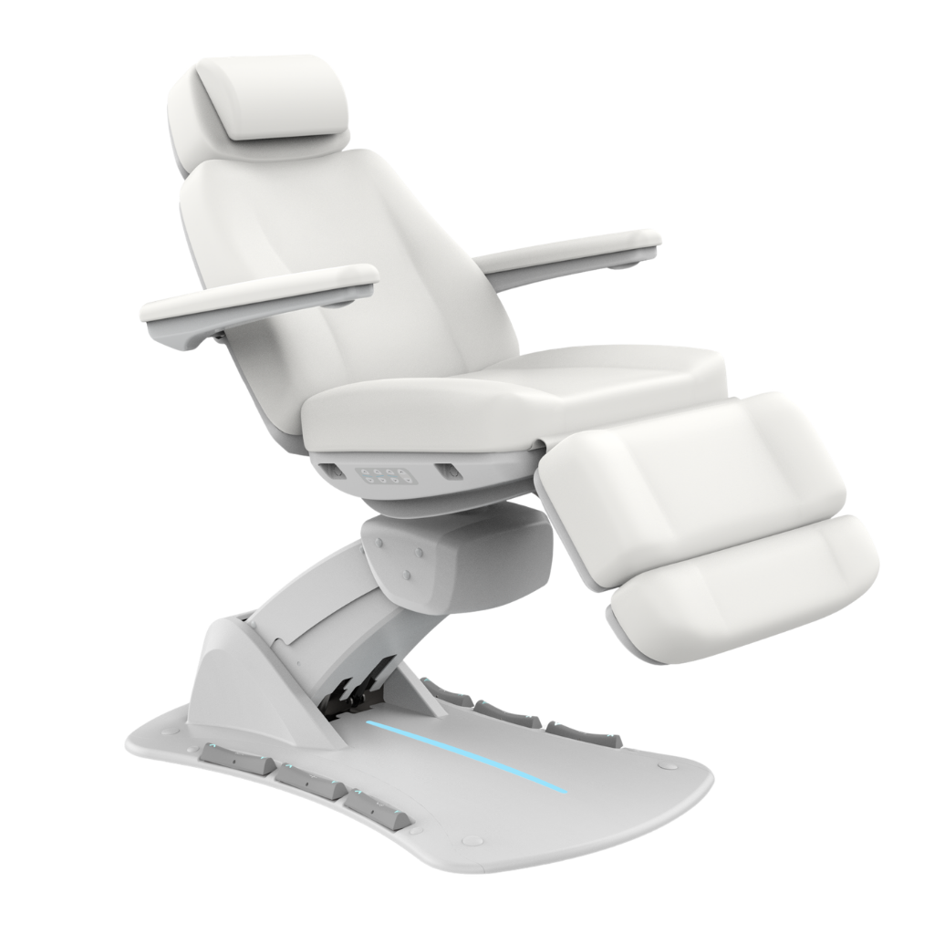 Aspromus Upgrade Plus Medical Spa Chair shown with Coal upholstery 