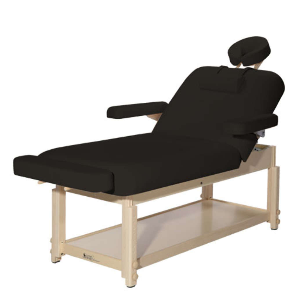 Spa Series Aura Lift Back Stationary Table Black