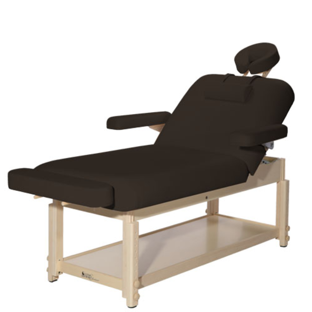 Spa Series Aura Lift Back Stationary Table Chocolate