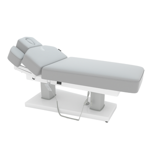 Light Gray Bellezi Velvet Evo Pro medical wellness table on a white background