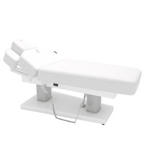 White Bellezi Velvet Evo Pro medical wellness table on a white background