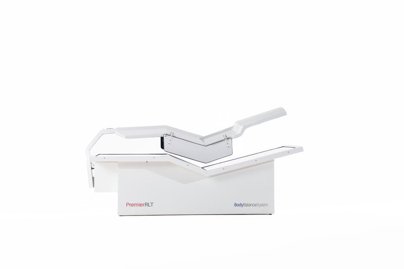 Body Balance System Premier RLT redlight therapy bed on a white background