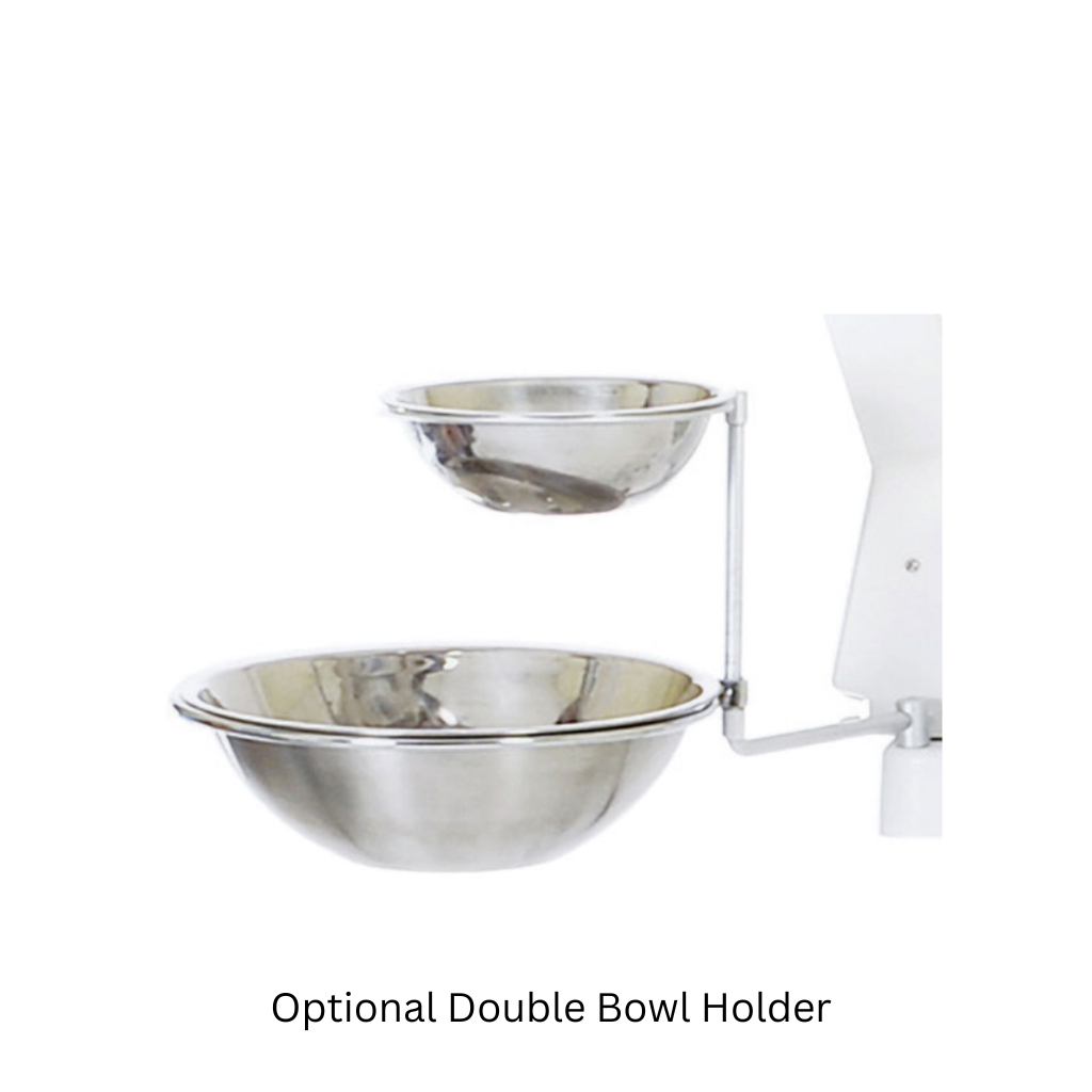 Silhouet-Tone Med Spa Trolley / Esthetician Cart Auxiliary Workstation ML100 With Optional Double Bowl Holder (413283 