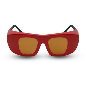 Innovative Optics Gi2 Laser Glasses: C740 Red Frame
