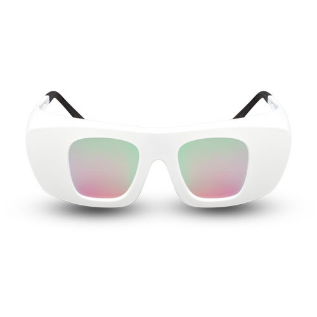 Innovative Optics GiT1 Laser Glasses: C740 White Frame