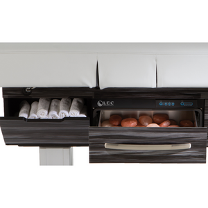 LEC Century City™ Dual-Pedestal Low-Range Treatment Table with Digital Warming Drawer