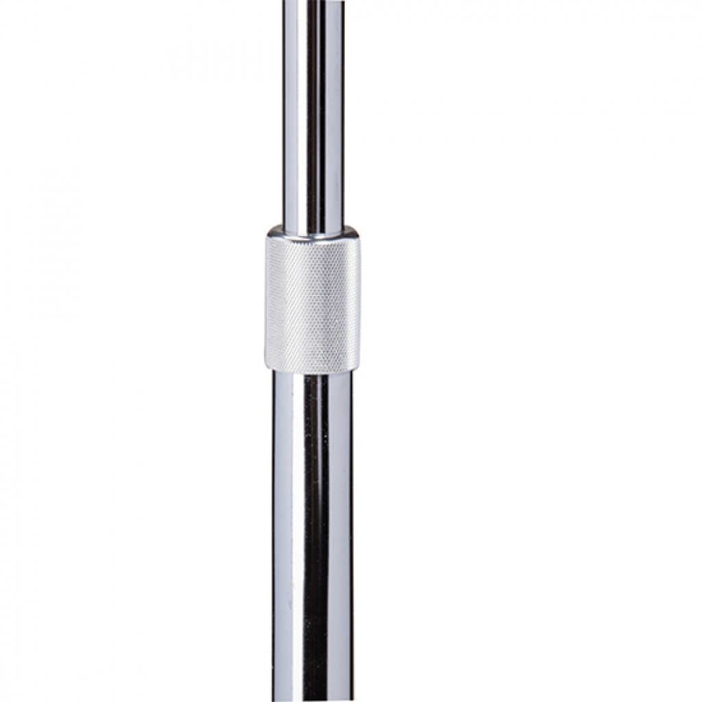 Economy 4-Leg, 2-Hook IV Pole (IV-40): Chrome plated steel pole/twist-lock adjustment