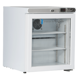 ABS 1 cu. ft. Glass Door Countertop Freestanding Laboratory Refrigerator