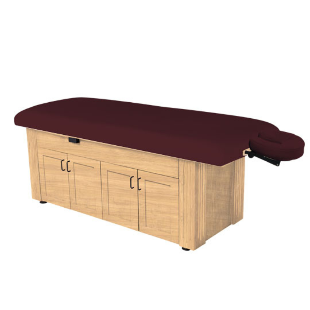 Custom Craftworks Classic Series M100 Basic Electric Spa Table - Burgundy