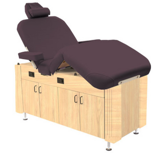 Custom Craftworks Classic Series M100 Deluxe Electric Spa Table - Berry