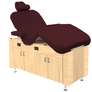 Custom Craftworks Classic Series M100 Deluxe Electric Spa Table - Burgundy