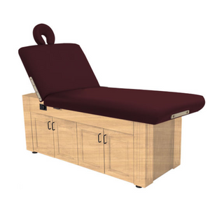 Custom Craftworks Classic Series M100 Lift Back Electric Spa Table - Burgundy