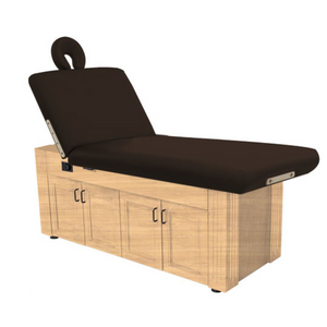 Custom Craftworks Classic Series M100 Lift Back Electric Spa Table - Chocolate