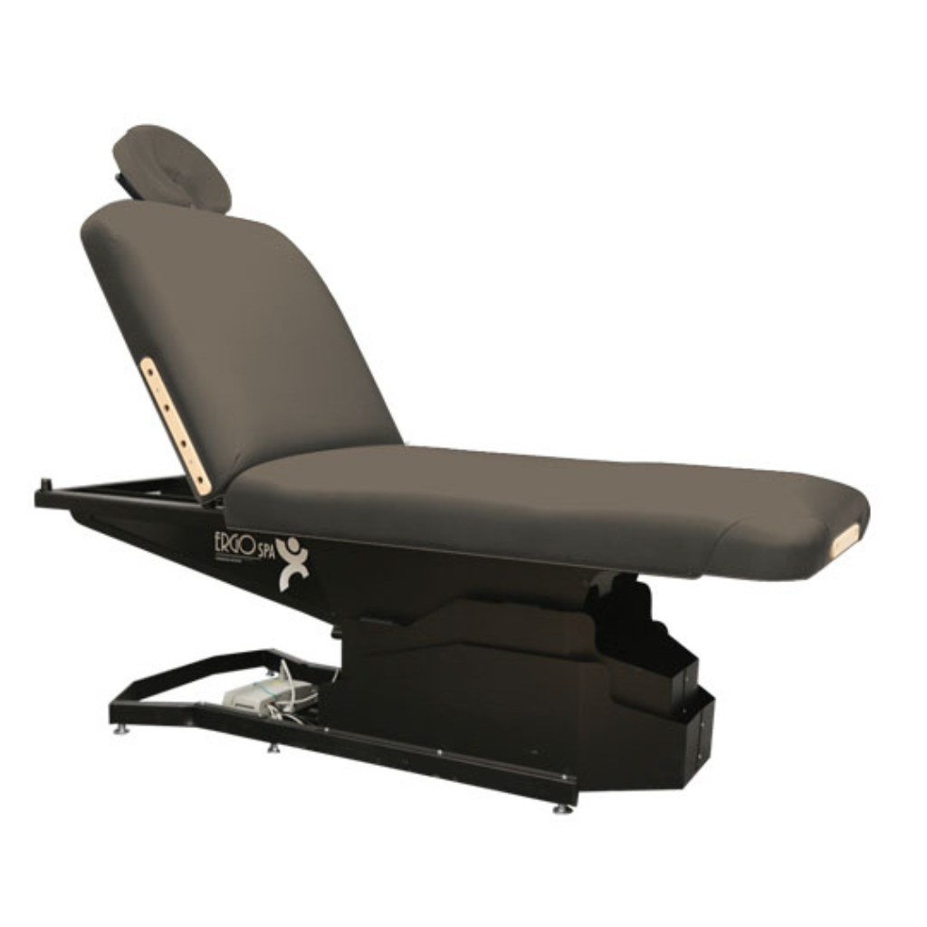 Custom Craftworks Spa Series ErgoSpa Lift Back Electric Treatment Table - Taupe