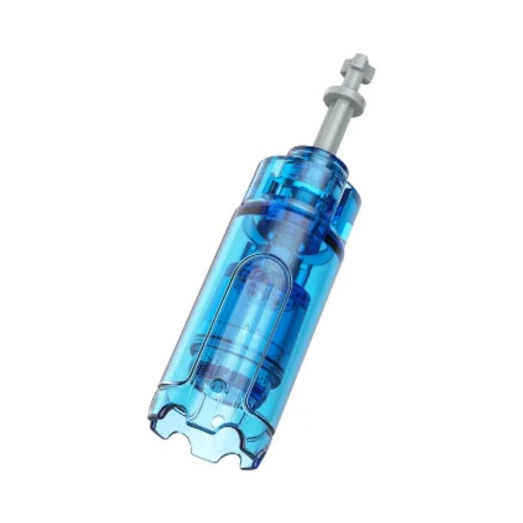 CytoPen® NG 14-needle disposable microneedling cartridge tip in translucent blue with a scalloped edge for the CytoPen® NG microneedling pen