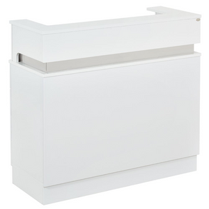 DIR Langara LED Modern Salon Reception Desk (4104): White