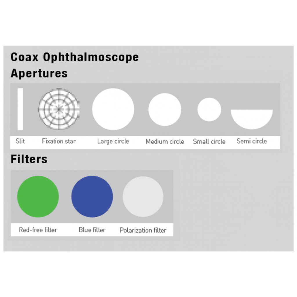 Adstation™ 5610-3/5680-3 Basic 3.5V Diagnostix Wall System includes filters and Coax Opthalmoscope Apertures