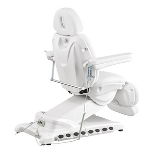 Dream In Reality Apollo Electric Beauty Bed with Thermo Heat (8716): White, Back View