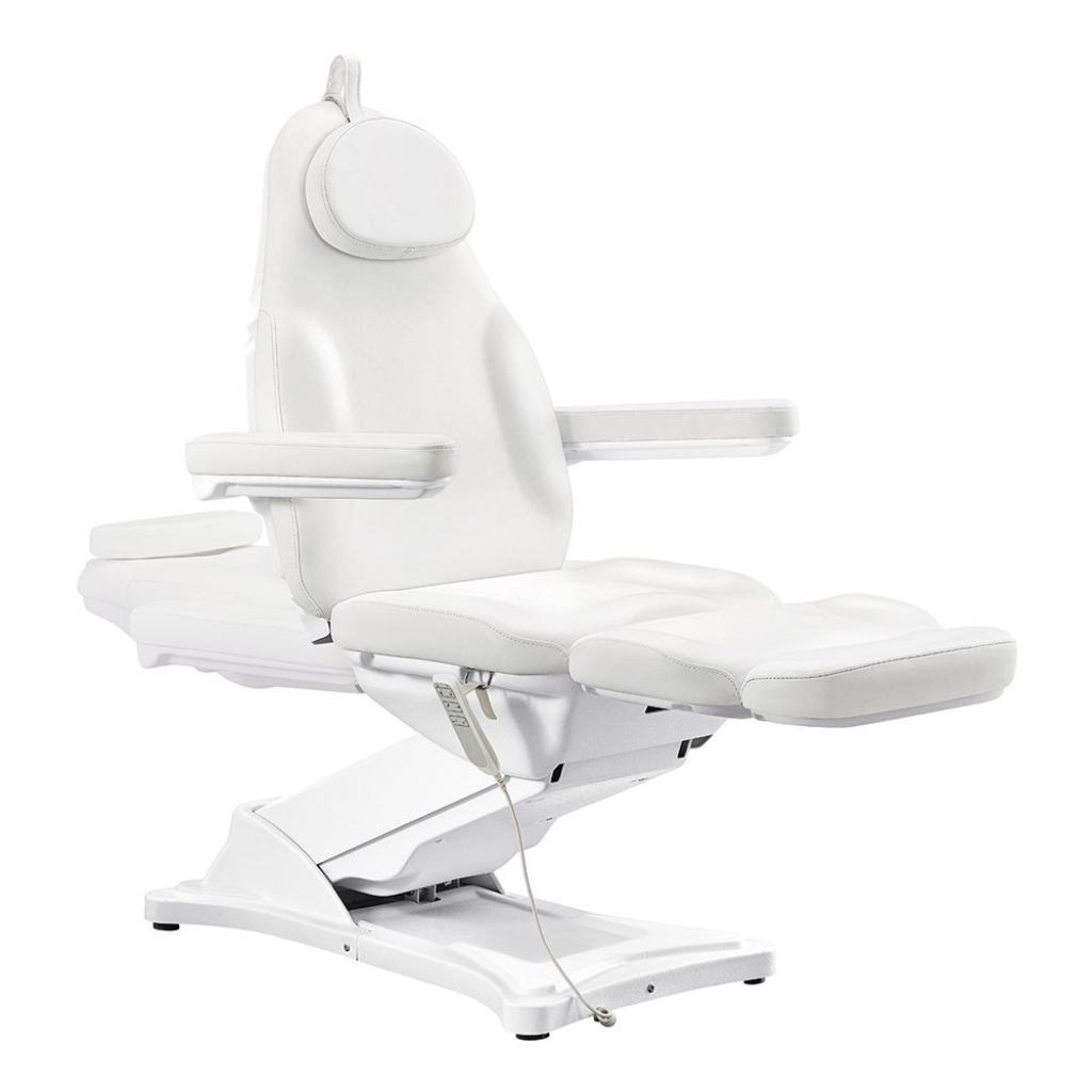 Dream In Reality Bellucci Electrical Facial Bed (8194): White, Adjustable Backrest