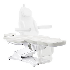 Dream In Reality Bellucci Electrical Facial Bed (8194): White, Backrest Lift