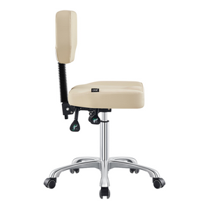 Dream In Reality Cadence Medical Stool (9030YH): Beige, Side View