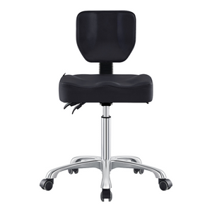 Dream In Reality Cadence Medical Stool (9030YH): Black, Front View