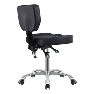 Dream In Reality Cadence Medical Stool (9030YH): Black, Back View