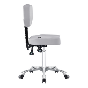 Dream In Reality Cadence Medical Stool (9030YH): Gray, Side View