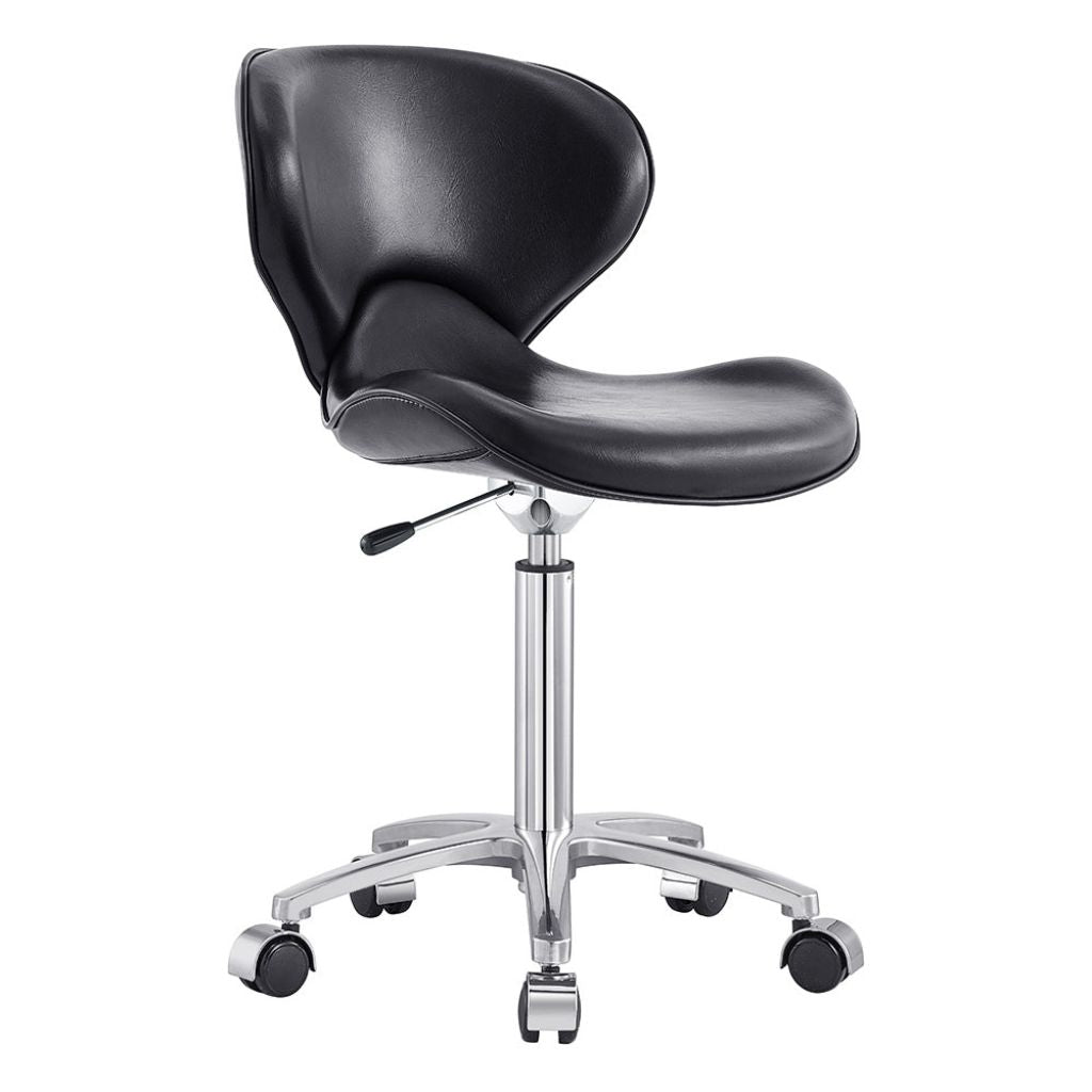Dream In Reality Esperto Stool (9958): Black, Front View