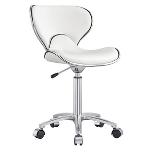 Dream In Reality Esperto Stool (9958): White, Front View
