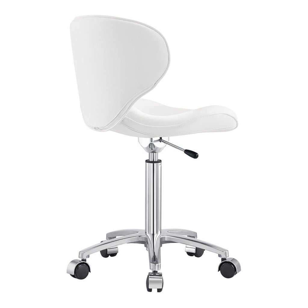 Dream In Reality Esperto Stool (9958): White, Back View