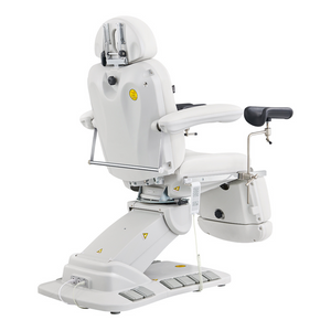 Dream In Reality Fiona Exam Table With Stirrups (8246EBYH-stirrups): White, Back View