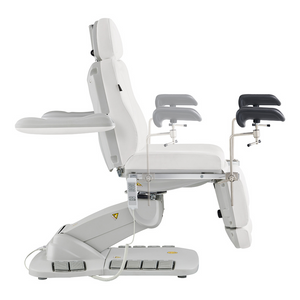 Dream In Reality Fiona Exam Table With Stirrups (8246EBYH-stirrups): White
