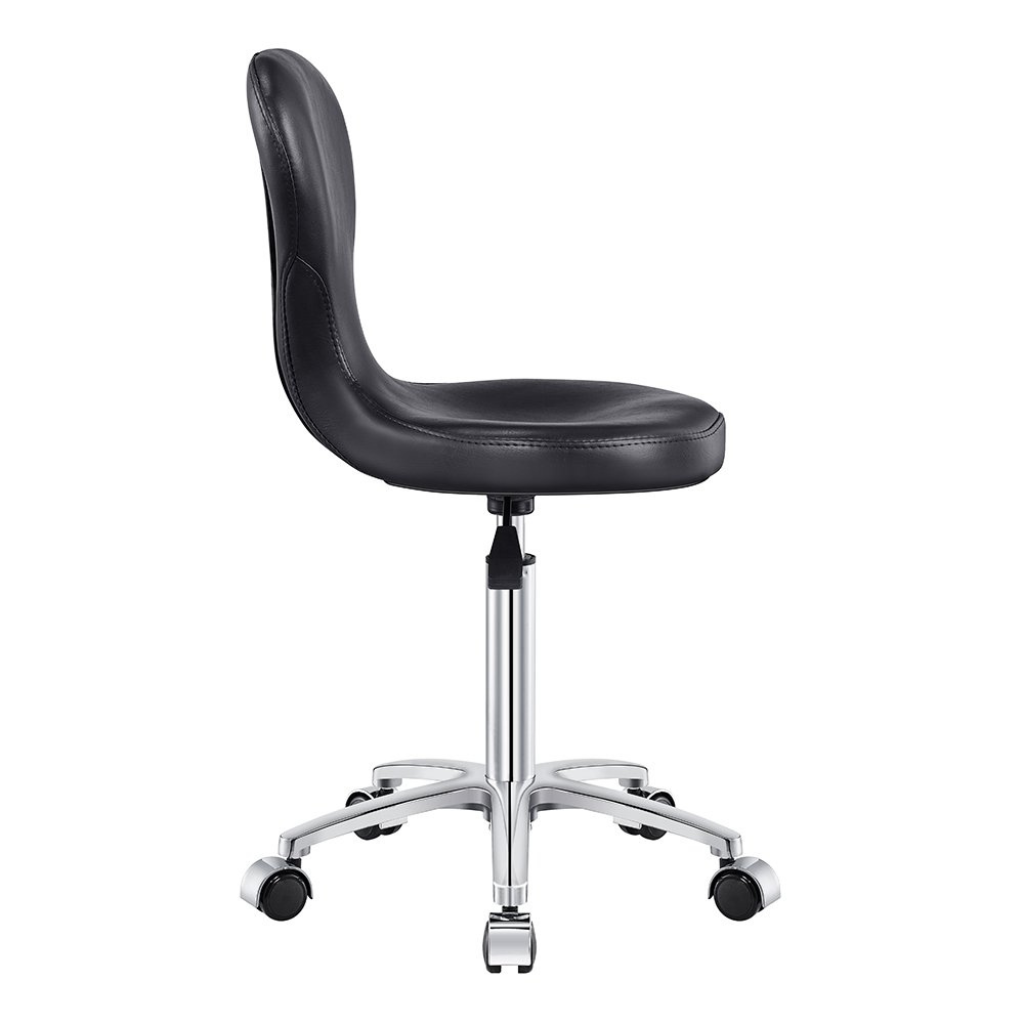 Dream In Reality Futuro Stool (9901): Black, Side View