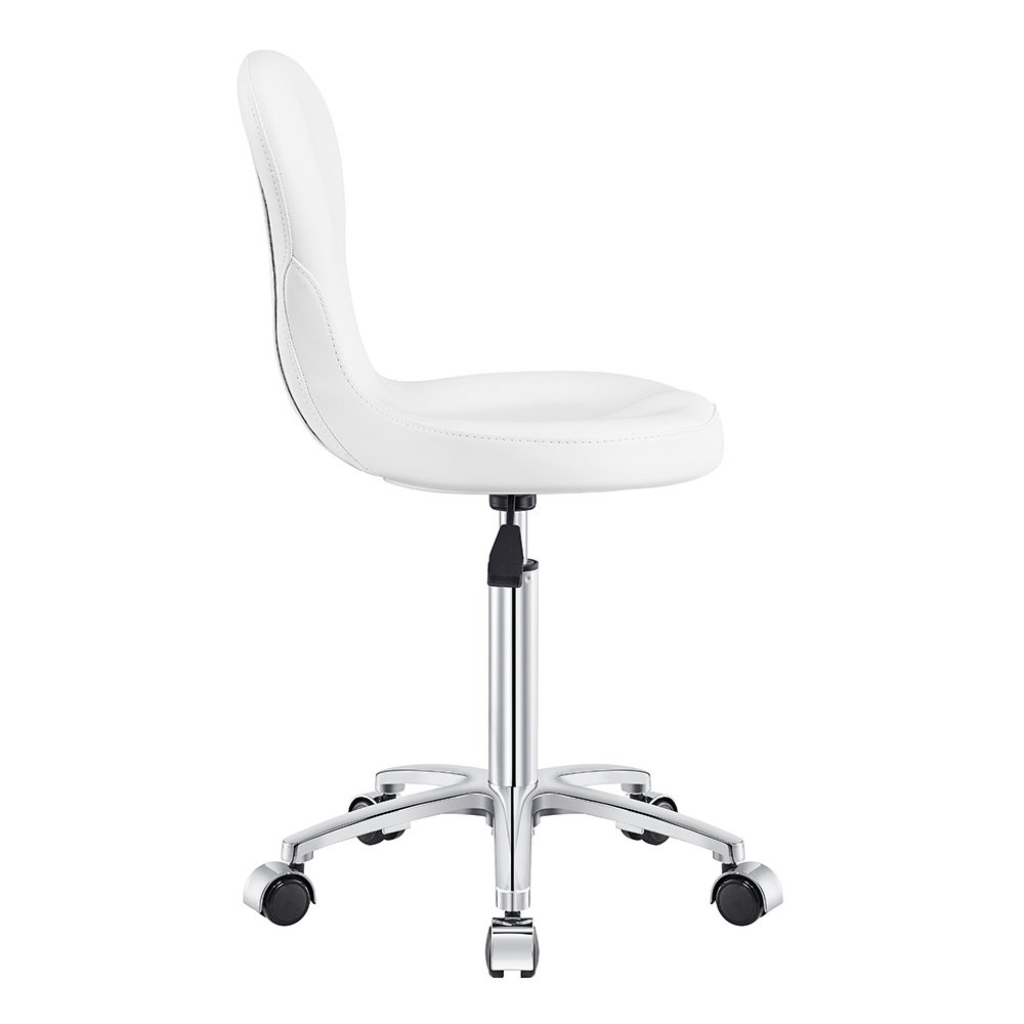 Dream In Reality Futuro Stool (9901): White, Side View