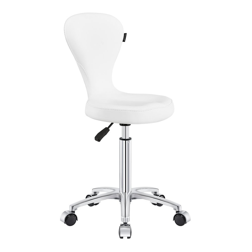 Dream In Reality Futuro Stool (9901): White, Front View