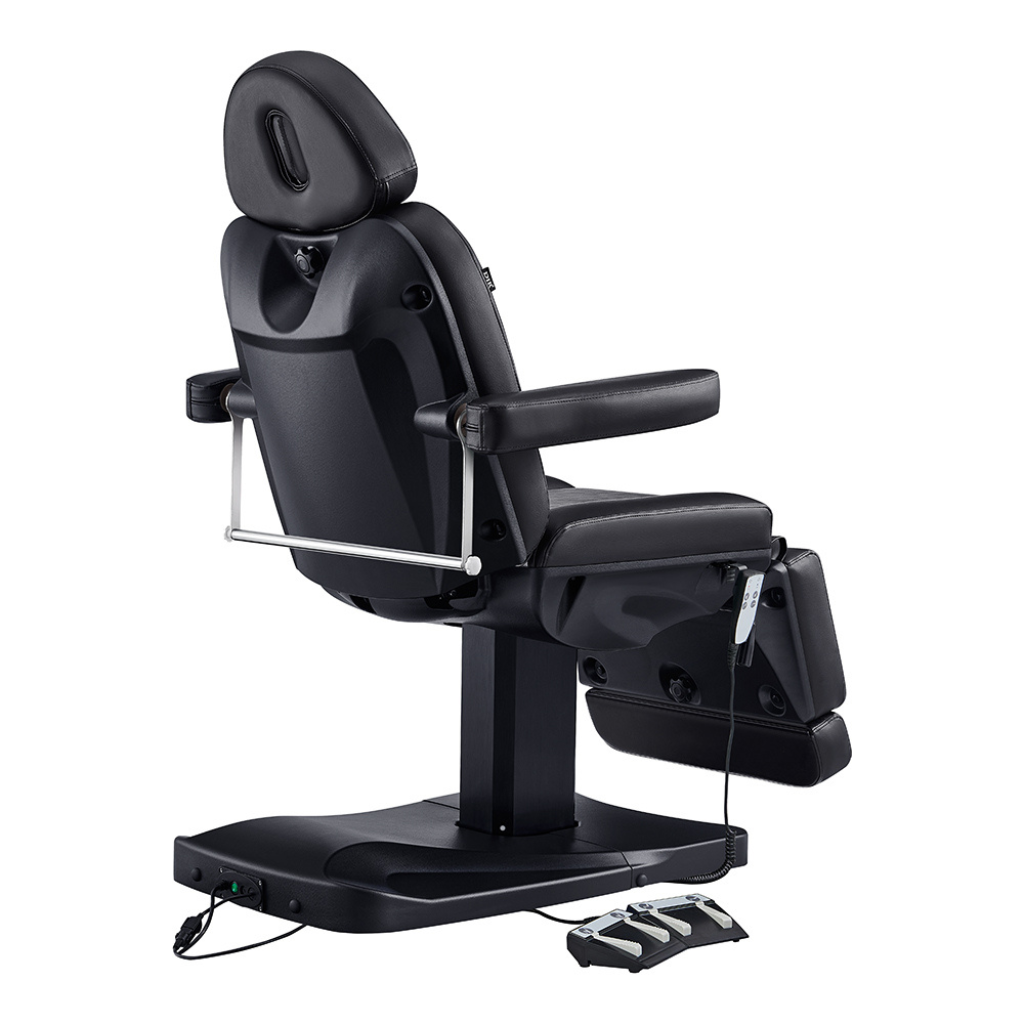 Dream In Reality Ink Electric Esthetician Chair (8103): Black, Back View