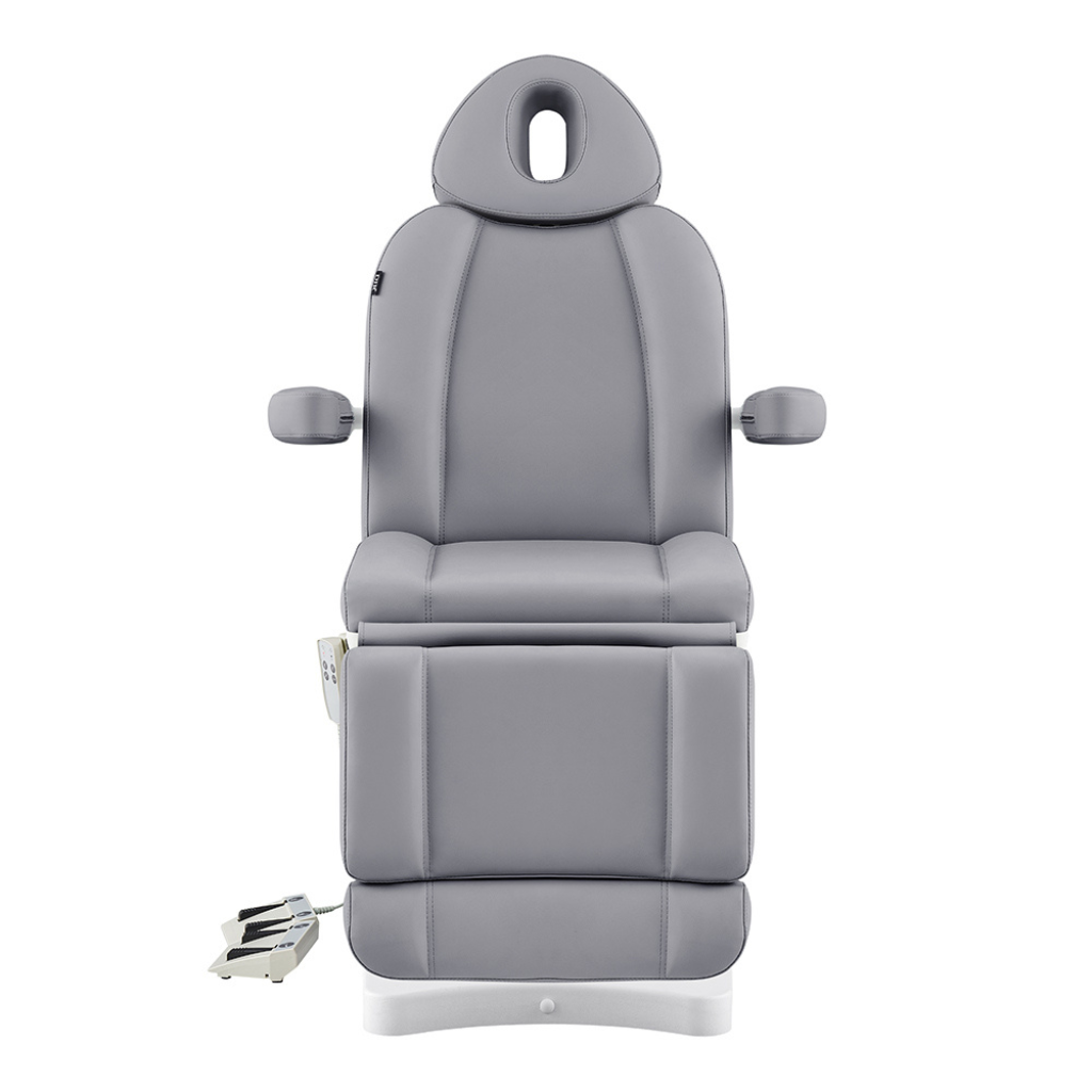 Dream In Reality Ink Electric Esthetician Chair (8103): Gray, Front View