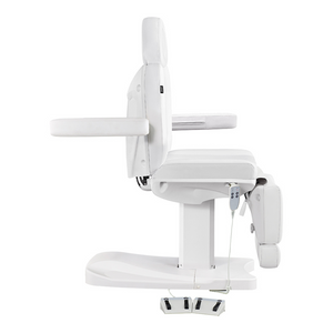 Dream In Reality Ink Electric Esthetician Chair (8103): White, Adjustable Armrest
