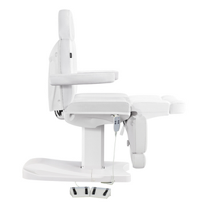 Dream In Reality Ink Electric Esthetician Chair (8103): White, Adjustable Footrest