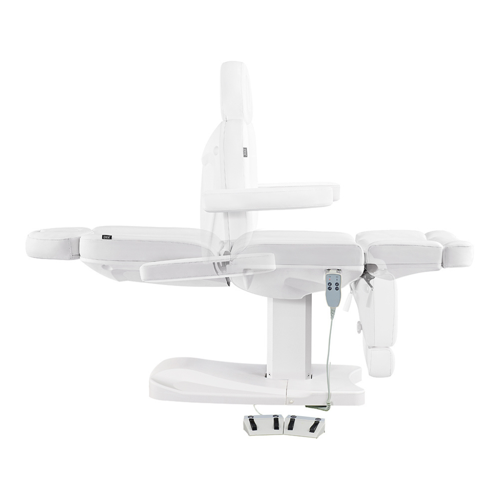 Dream In Reality Ink Electric Esthetician Chair (8103): White, Backrest Lift