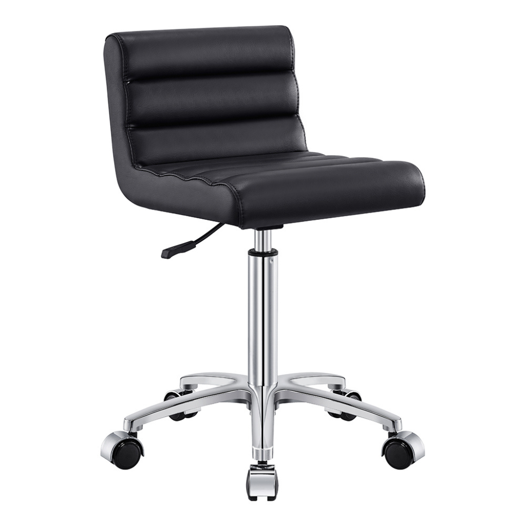 Dream In Reality Jockey Stool (9959): Black, Front View