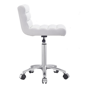 Dream In Reality Jockey Stool (9959): White, Side View