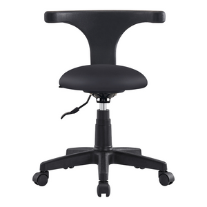 Dream In Reality Largo Beauty Salon Stool (Black): Front View